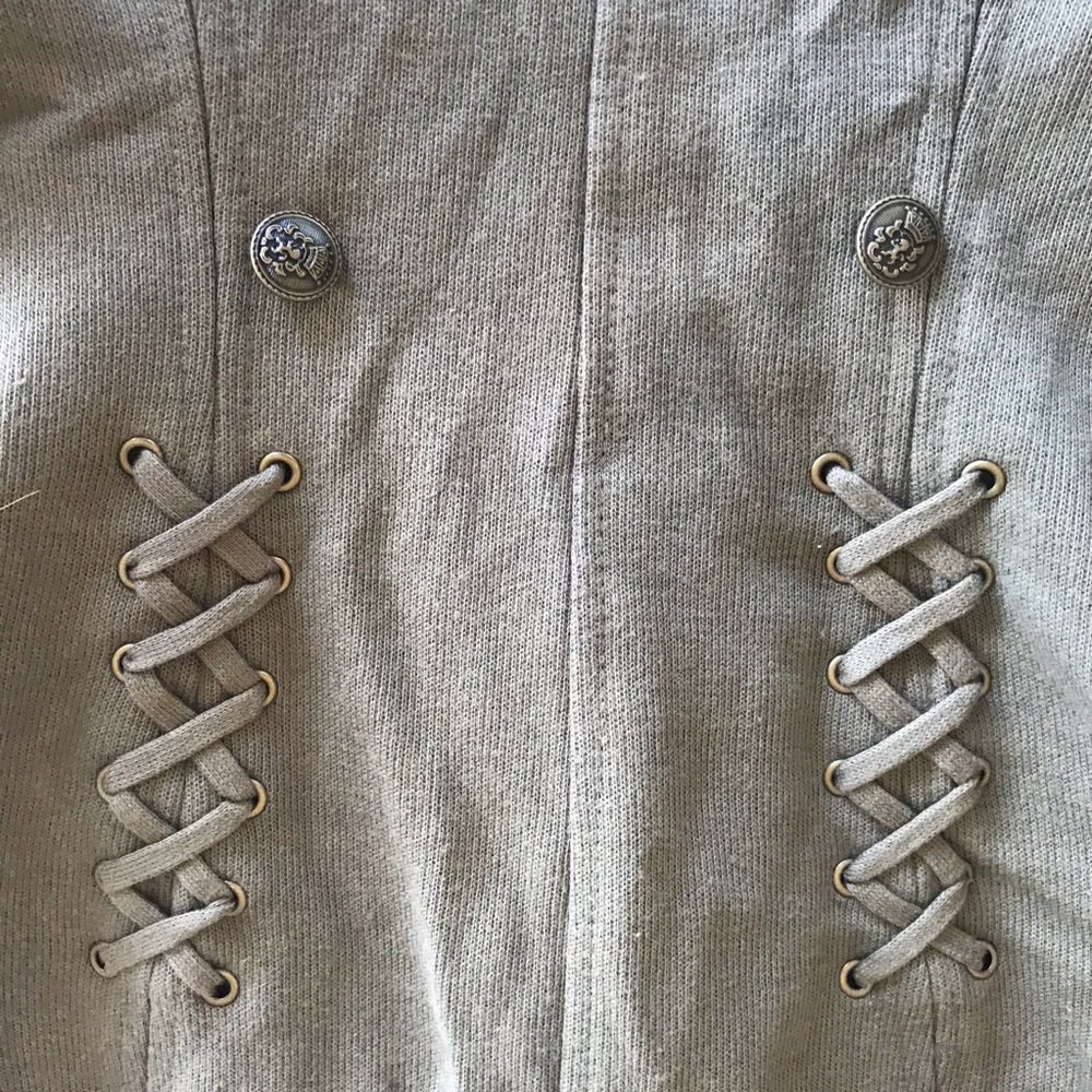 Free People Majorette Military Button Jacket 0 XS - Picture 8 of 8